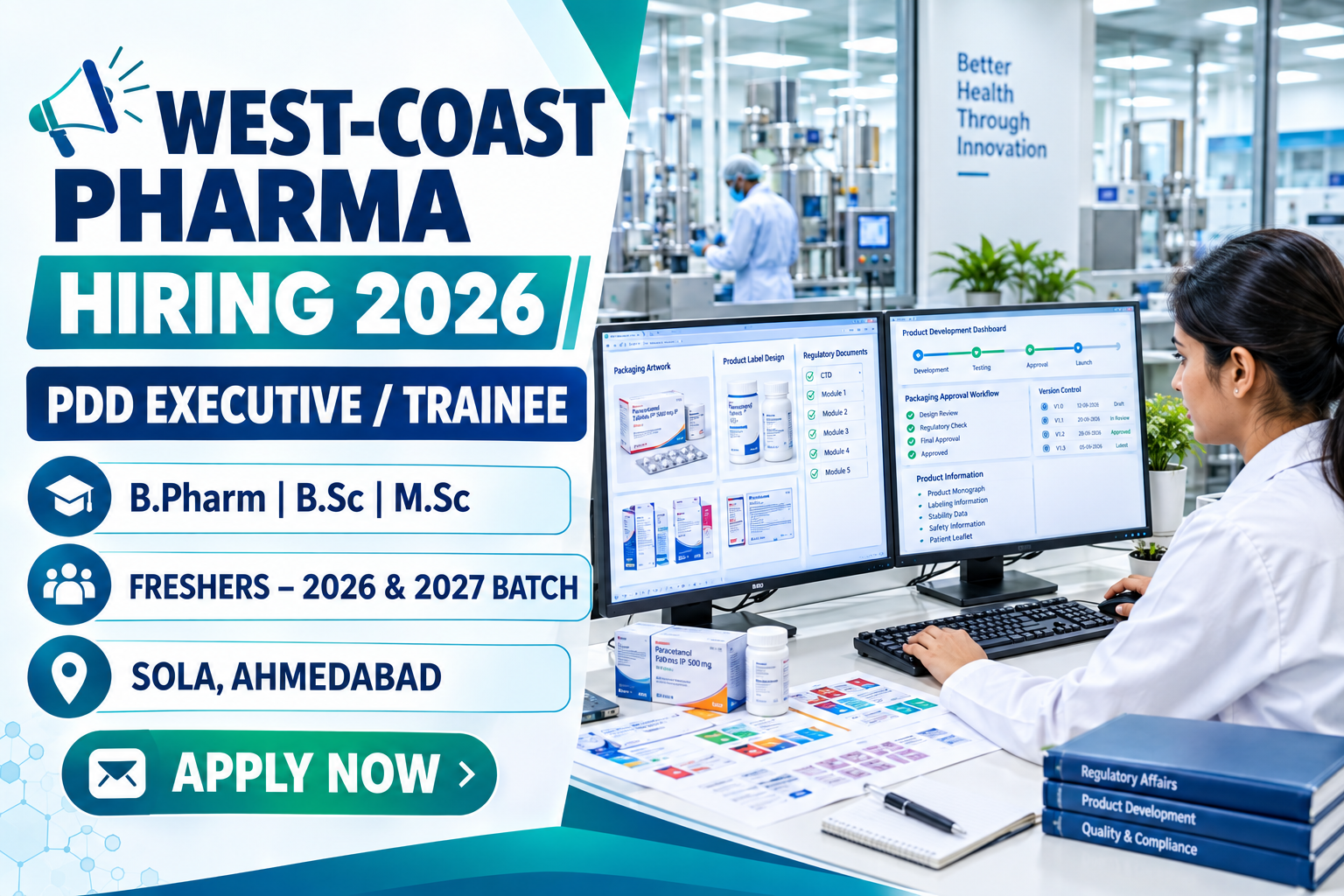 West-Coast Pharmaceutical Works Hiring 2026