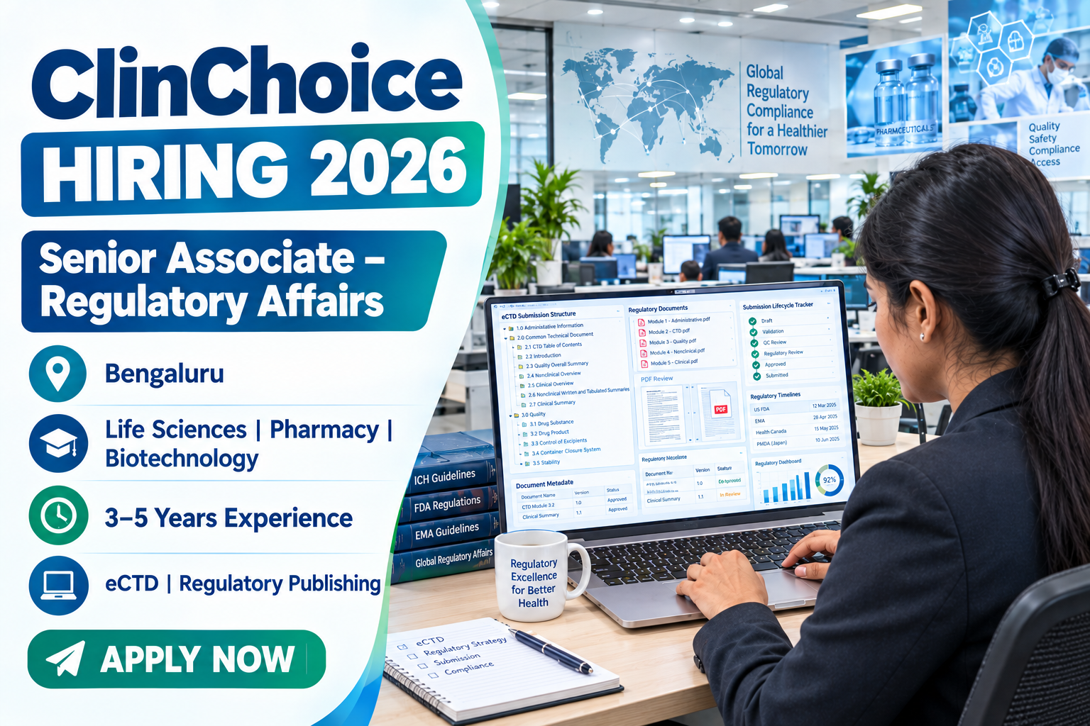 ClinChoice Senior Associate Regulatory Affairs Jobs 2026