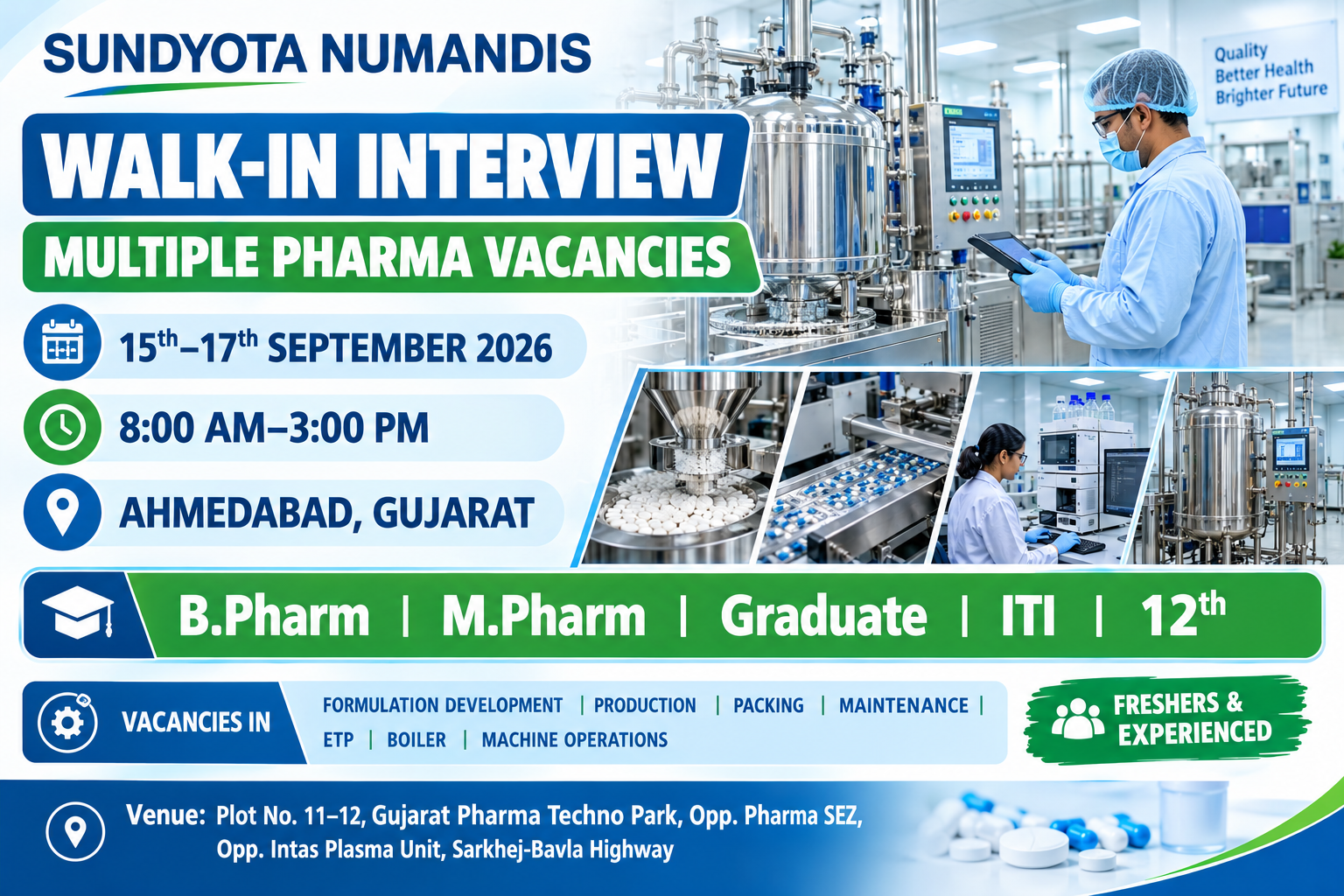 Sundyota Numandis Recruitment 2026