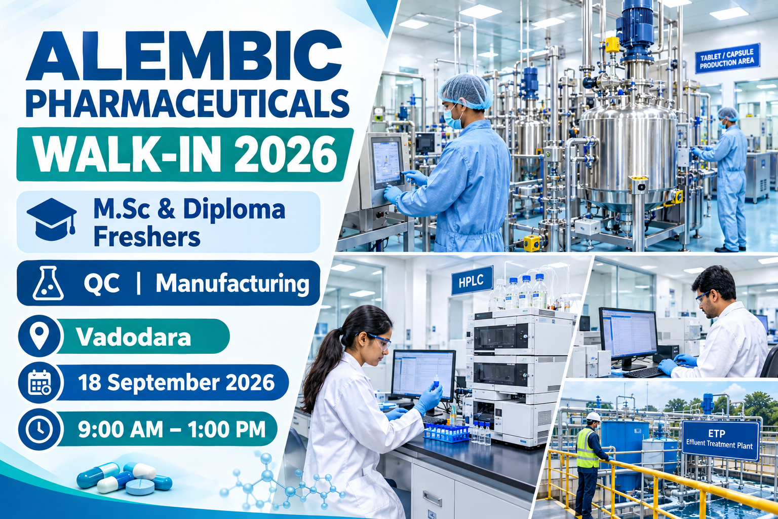 Alembic Pharmaceuticals Walk-In Interview 2026