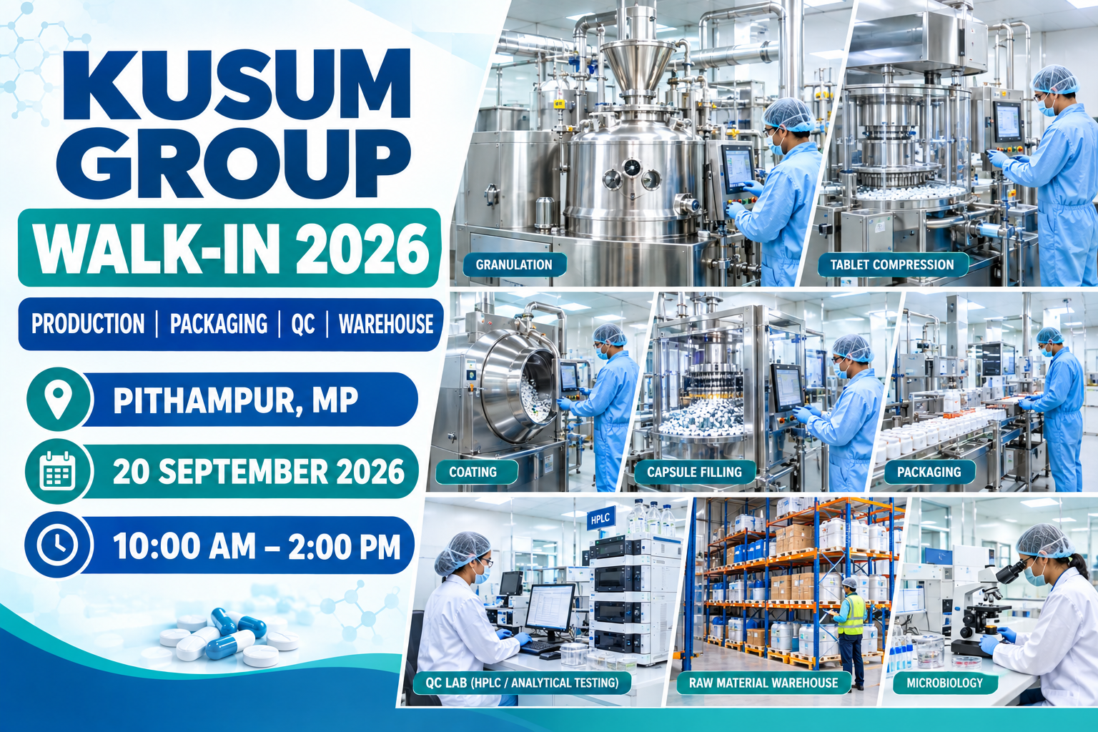 Kusum Group Walk-In Interview 2026