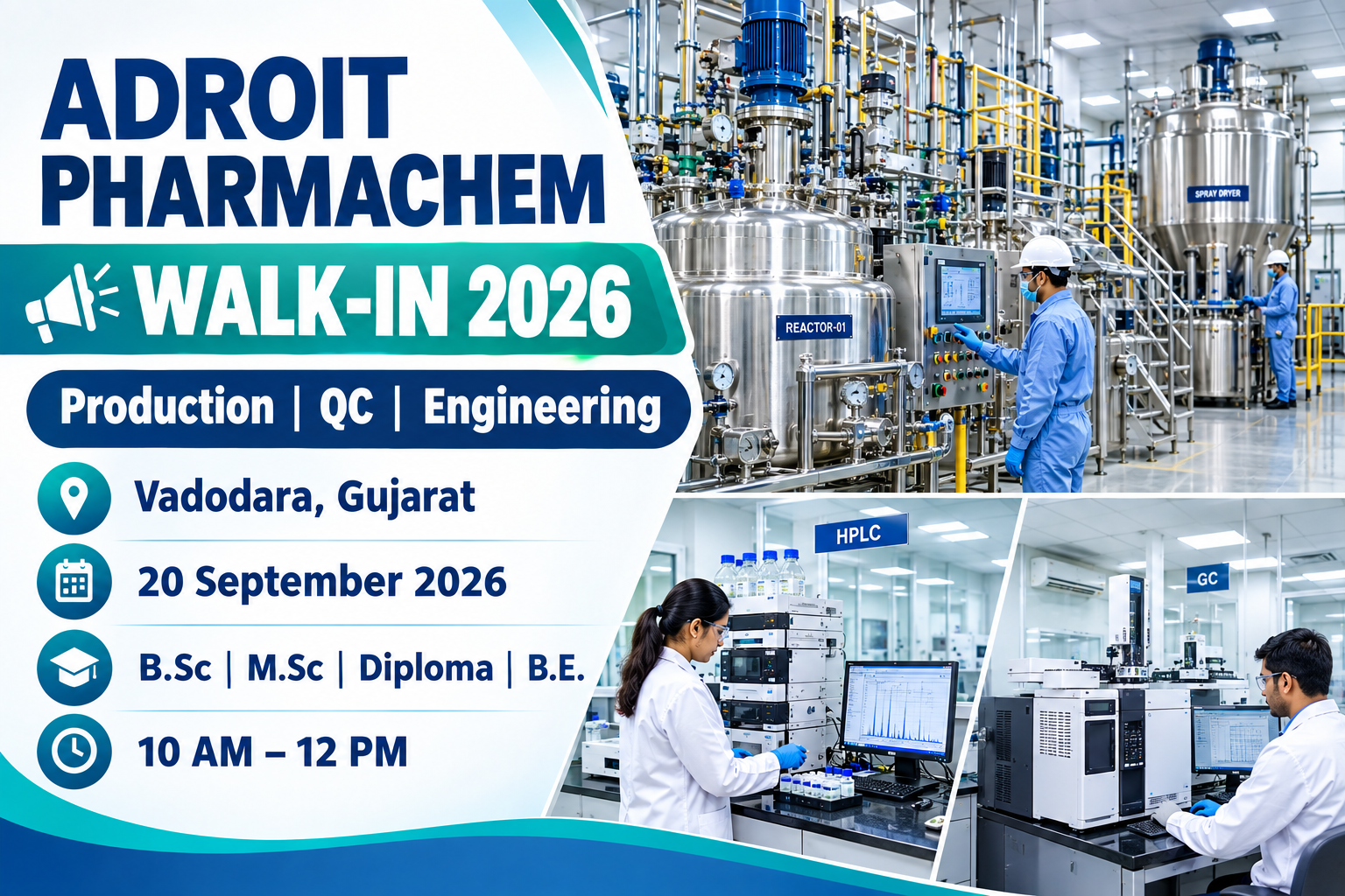 Adroit Pharmachem Walk-In Interview 2026