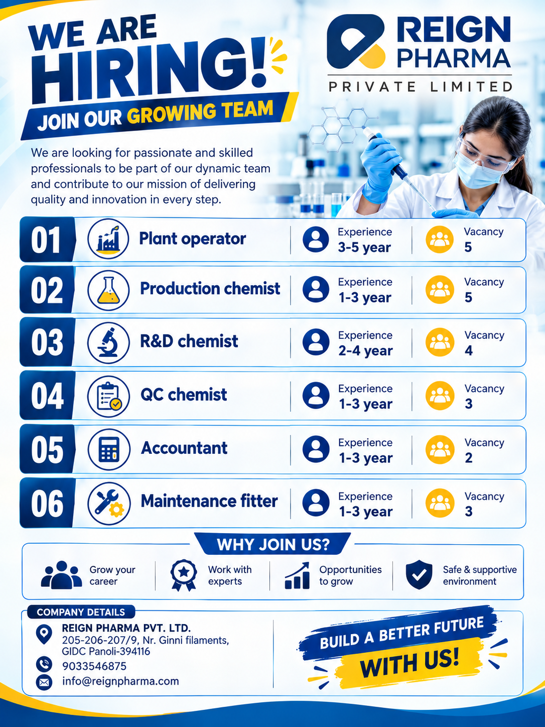 Reign Pharma Jobs 2026