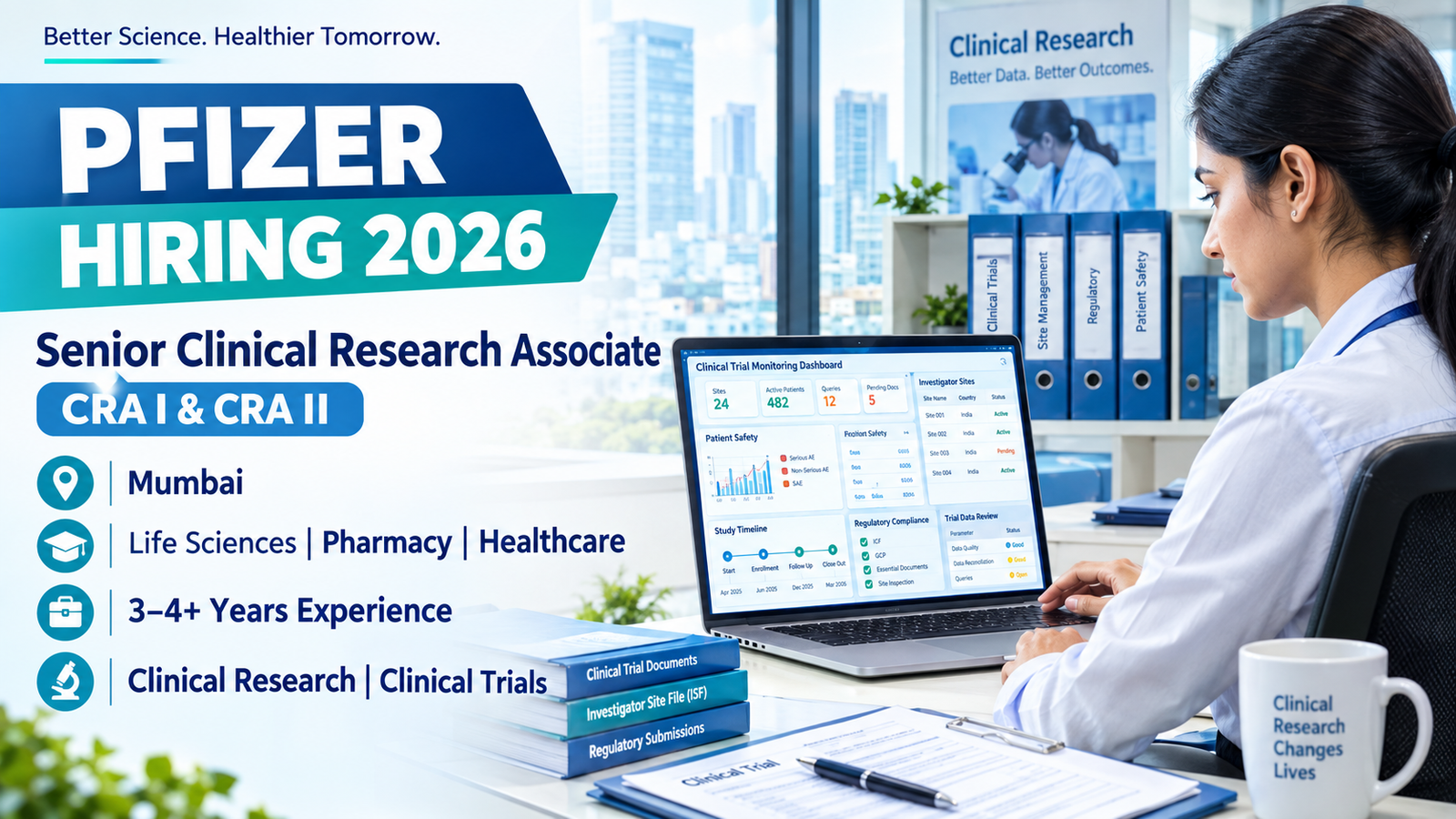 Pfizer Hiring Senior Clinical Research Associate 2026