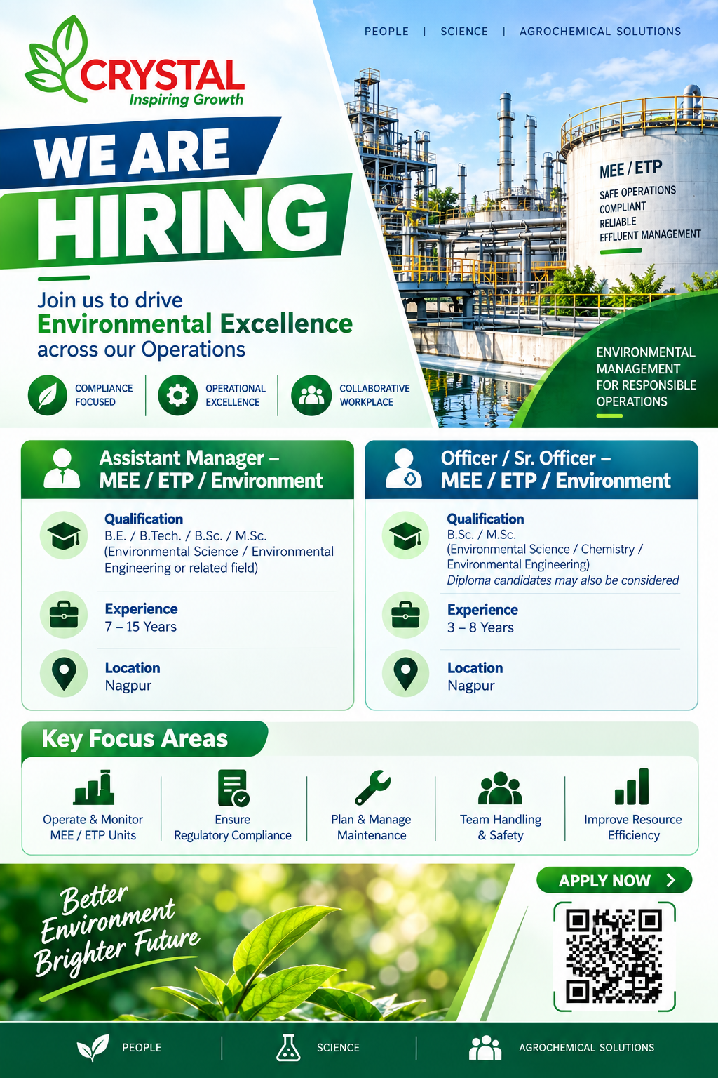 Crystal Crop Protection Hiring 2026