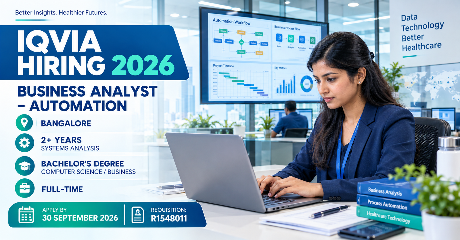 IQVIA Hiring 2026: Business Analyst – Automation Job in Bangalore