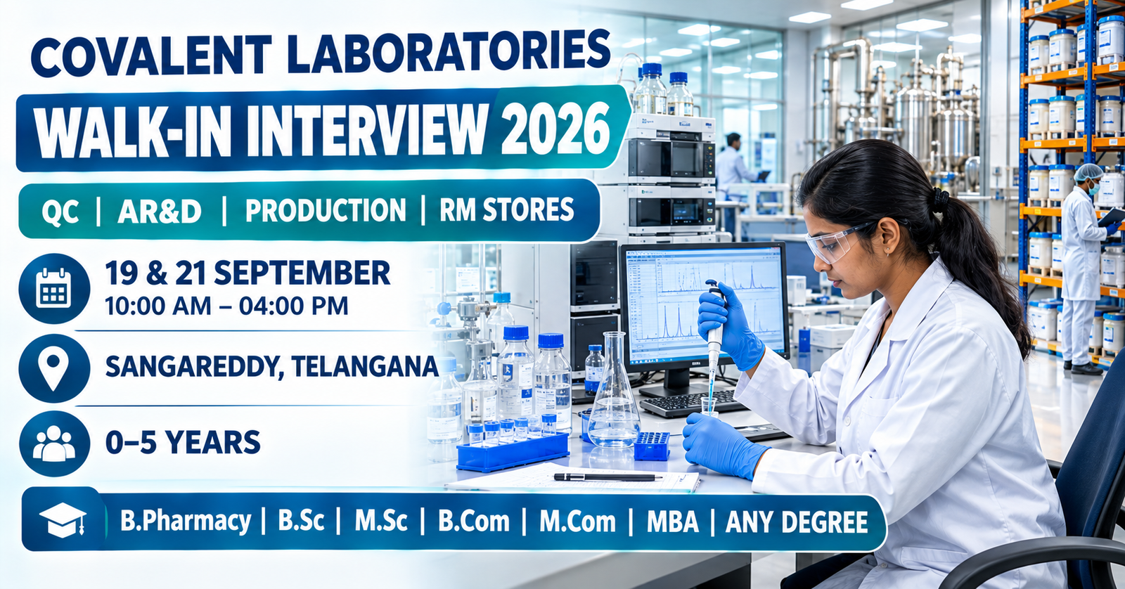 Covalent Laboratories Walk-In Interviews 2026