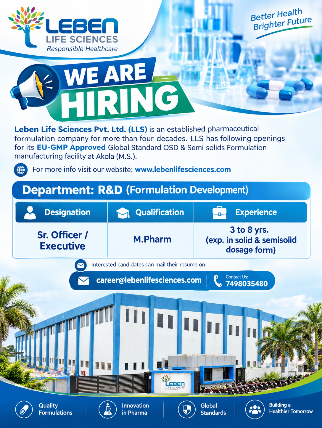 Leben Life Sciences Hiring 2026
