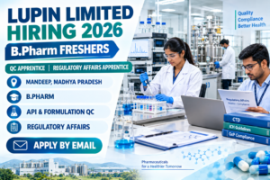 Lupin Limited Apprentice Jobs 2026
