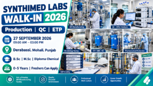 Synthimed Labs Walk-In Interview 2026