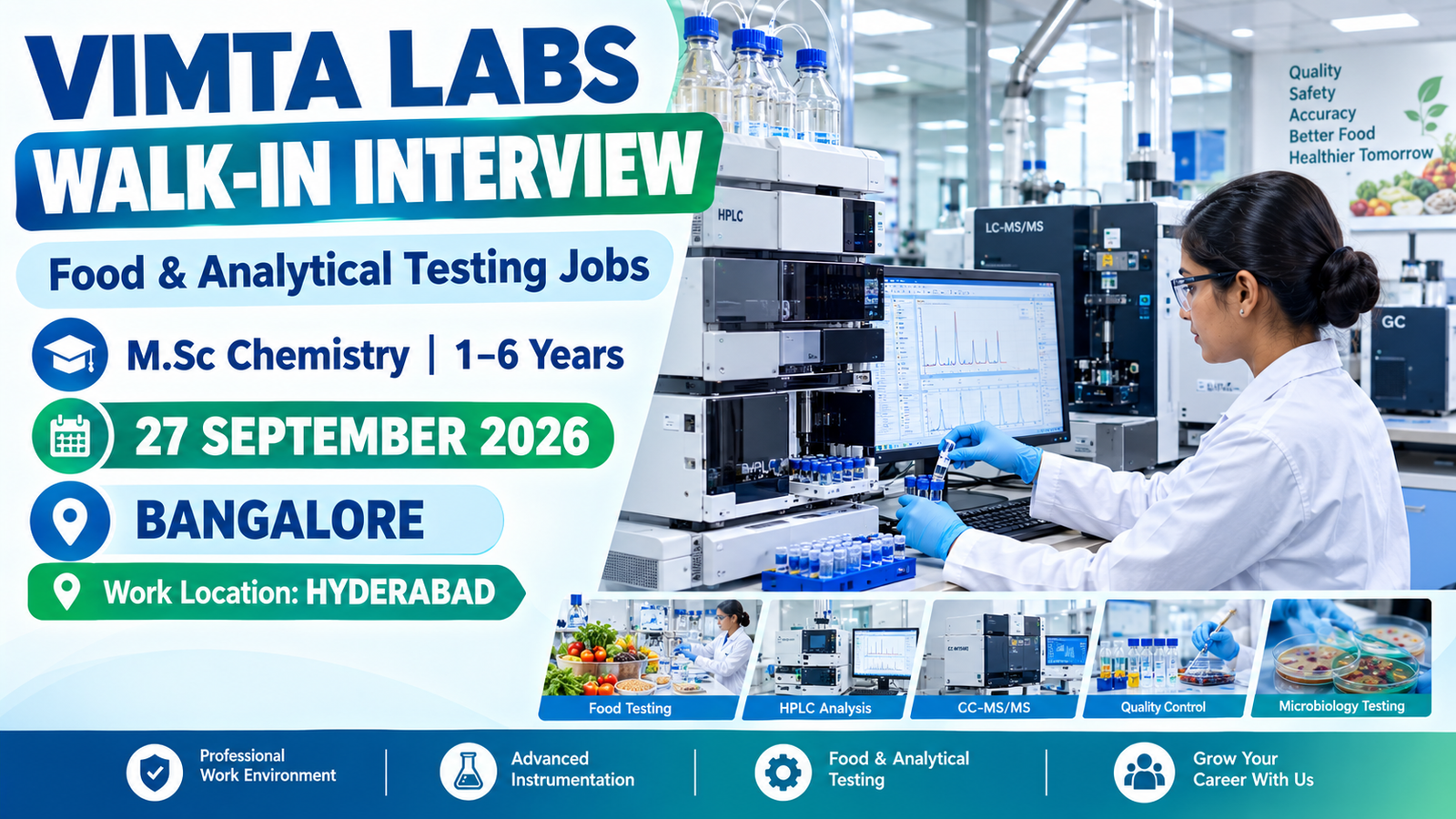 Vimta Labs Walk-In Interview 2026
