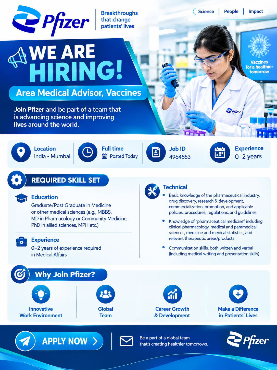 Pfizer Hiring 2026