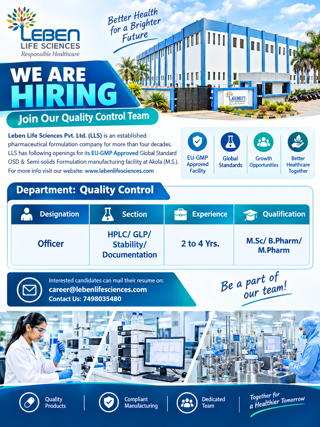 Leben Life Sciences Hiring 2026