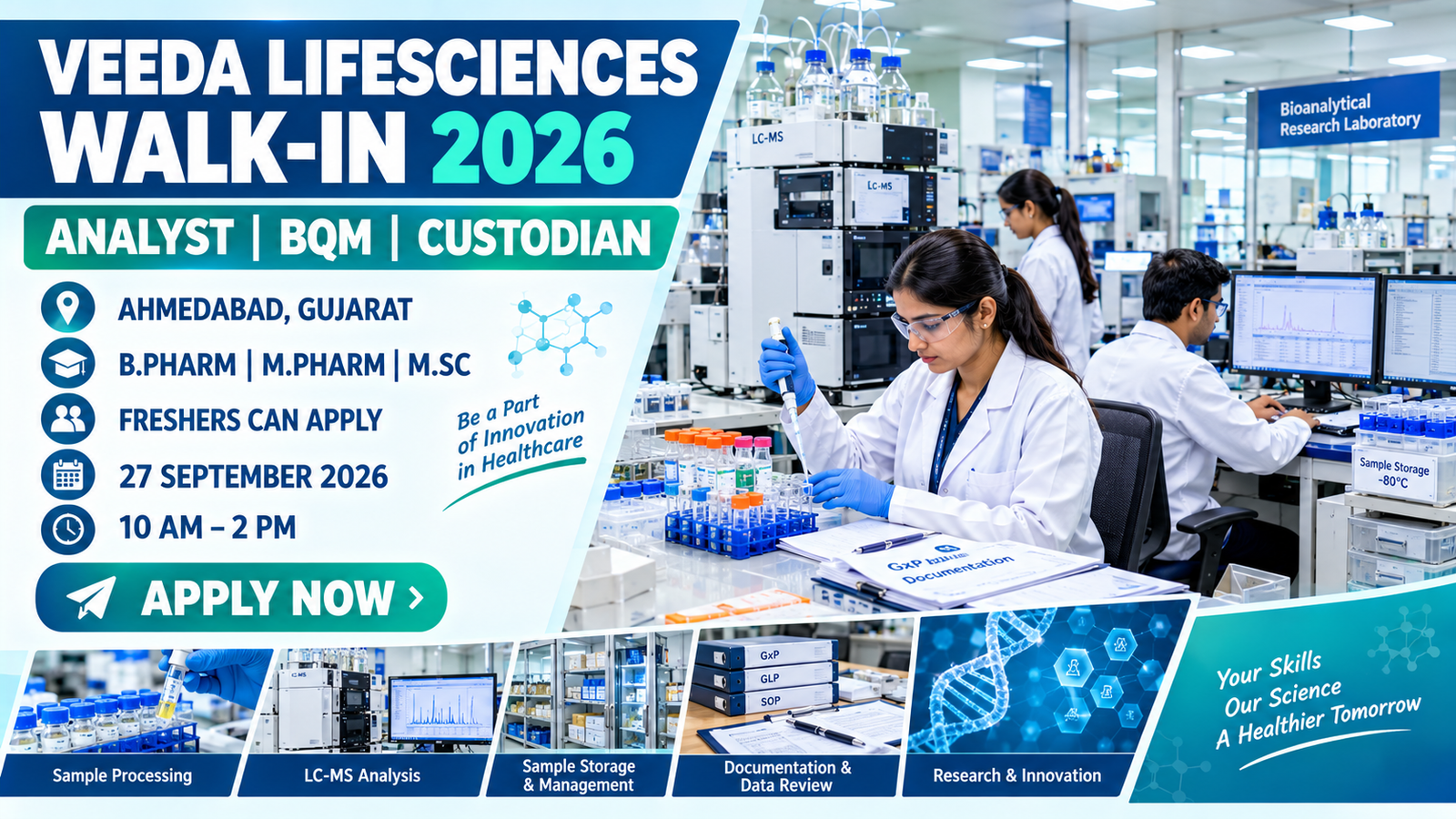 Veeda Lifesciences Walk-In Interview 2026