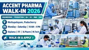 Accent Pharma Walk-In Interview 2026