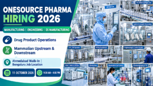 OneSource Pharma Walk-In Interview 2026