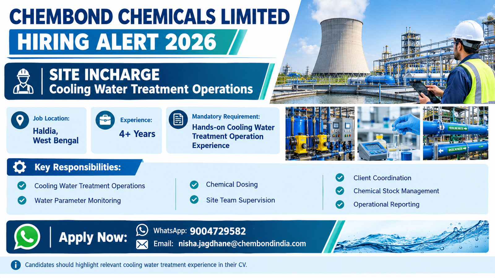CHEMBOND CHEMICALS JOBS 2026