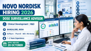 Novo Nordisk Dose Surveillance Advisor Jobs 2026
