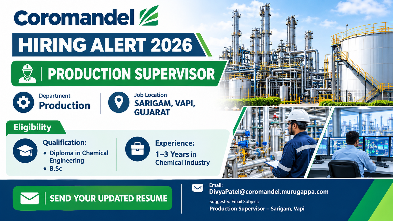 COROMANDEL PRODUCTION SUPERVISOR JOBS 2026.