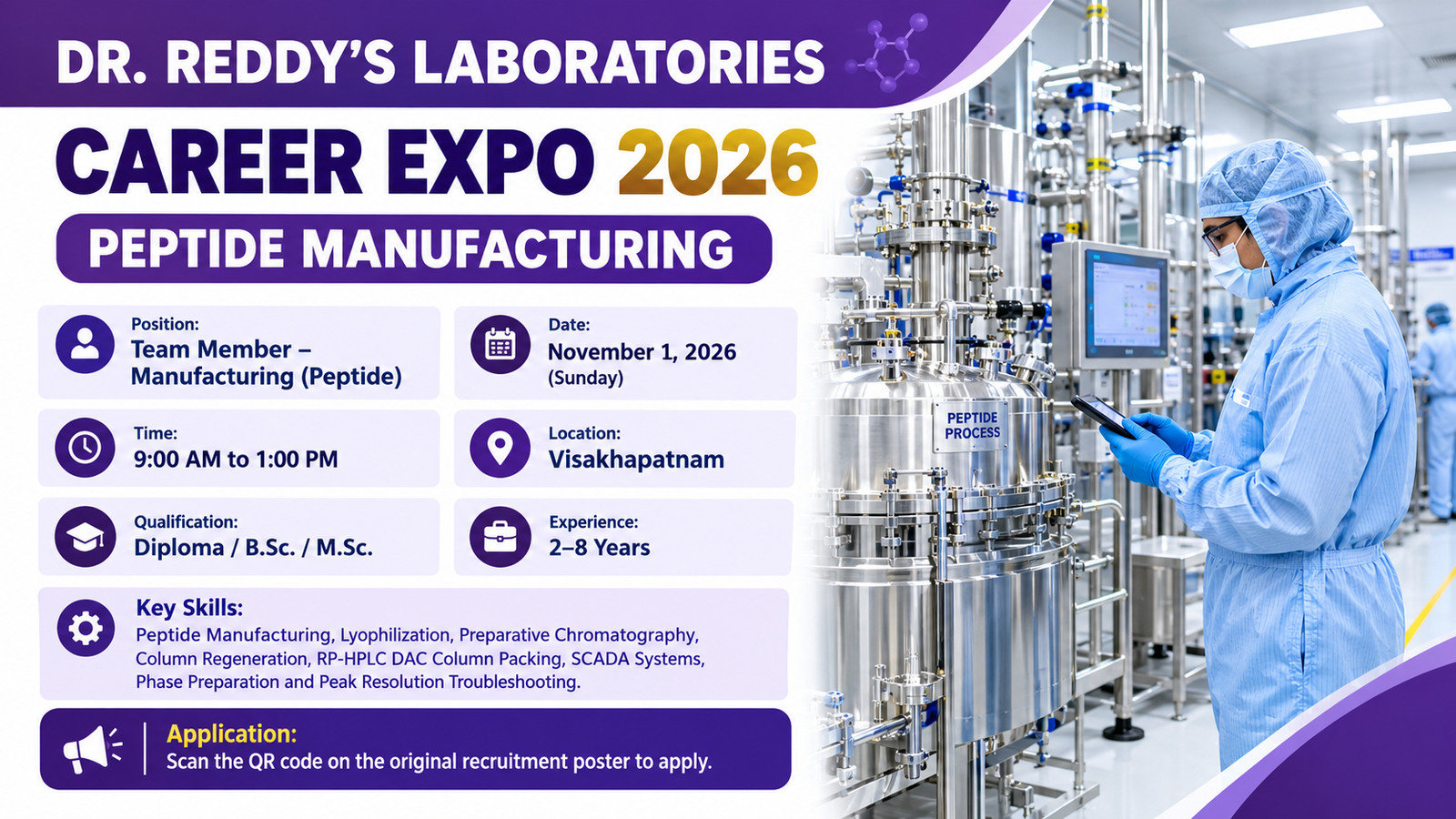 DR. REDDY’S LABORATORIES – CAREER EXPO 2026.