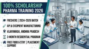 100% Scholarship Pharma Training Program 2026