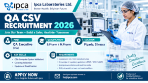 Ipca Laboratories Jobs 2026