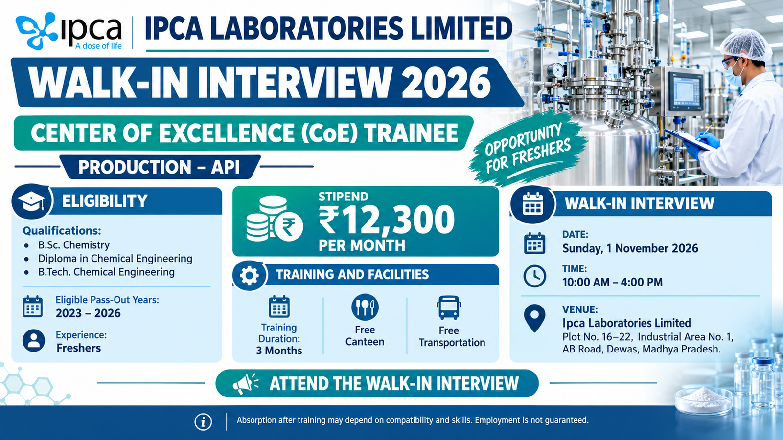Ipca Laboratories Jobs 2026