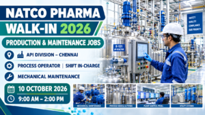Natco Pharma Walk-In Interview 2026