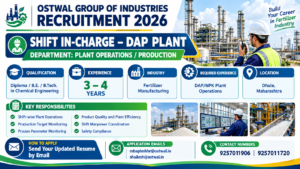 Ostwal Recruitment 2026_ DAP Plant Careers