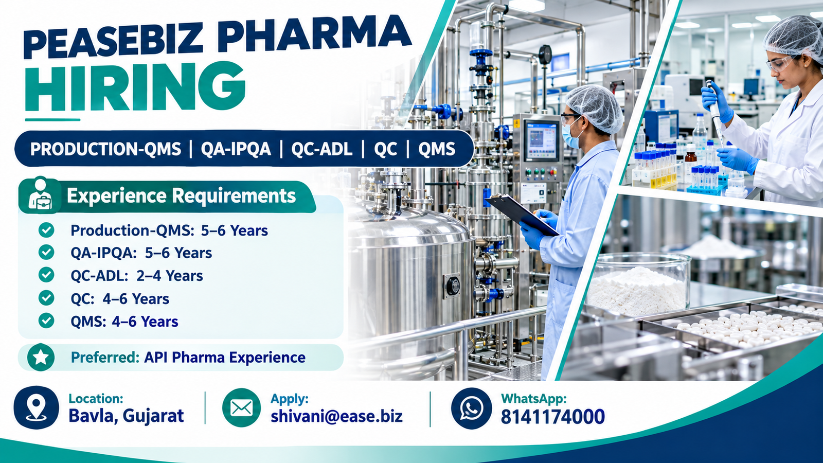 Peasebiz Pharma Jobs 2026