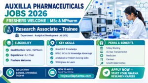 Auxilla Pharmaceuticals Jobs 2026