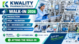 Kwality Pharmaceuticals Walk-In Interview 2026