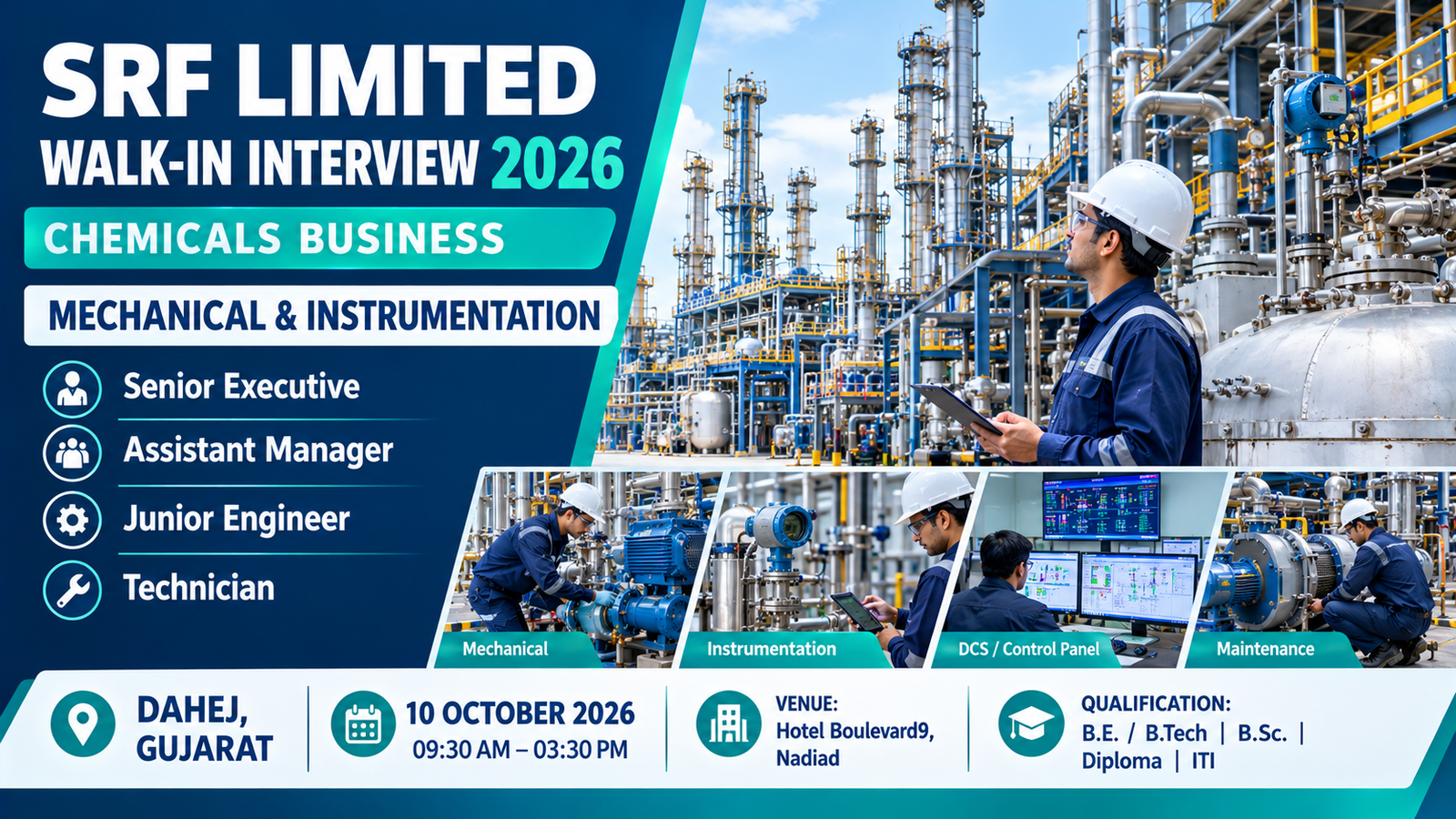 SRF Limited Walk-In Interview 2026