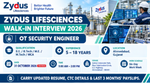 Zydus Lifesciences Walk-In Interview 2026